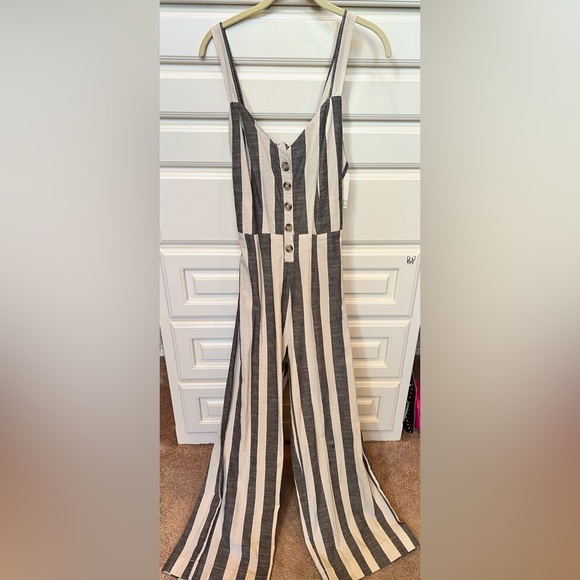 New grey and cream romper by With Love sz. L - Picture 1 of 7